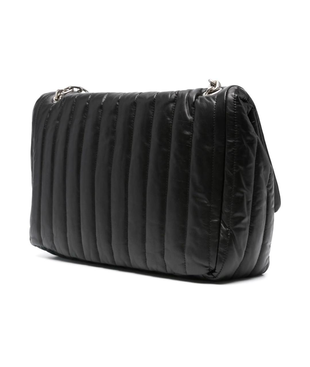 BALENCIAGA Антрацитовая кожаная сумка через плечо, фото 2