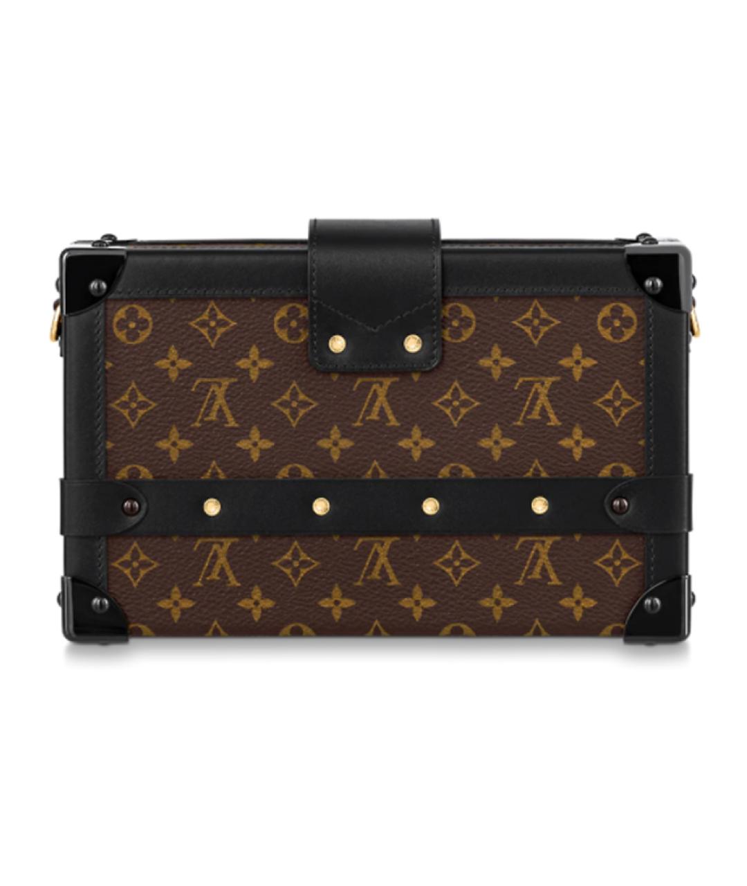 LOUIS VUITTON Коричневая кожаная сумка через плечо, фото 3