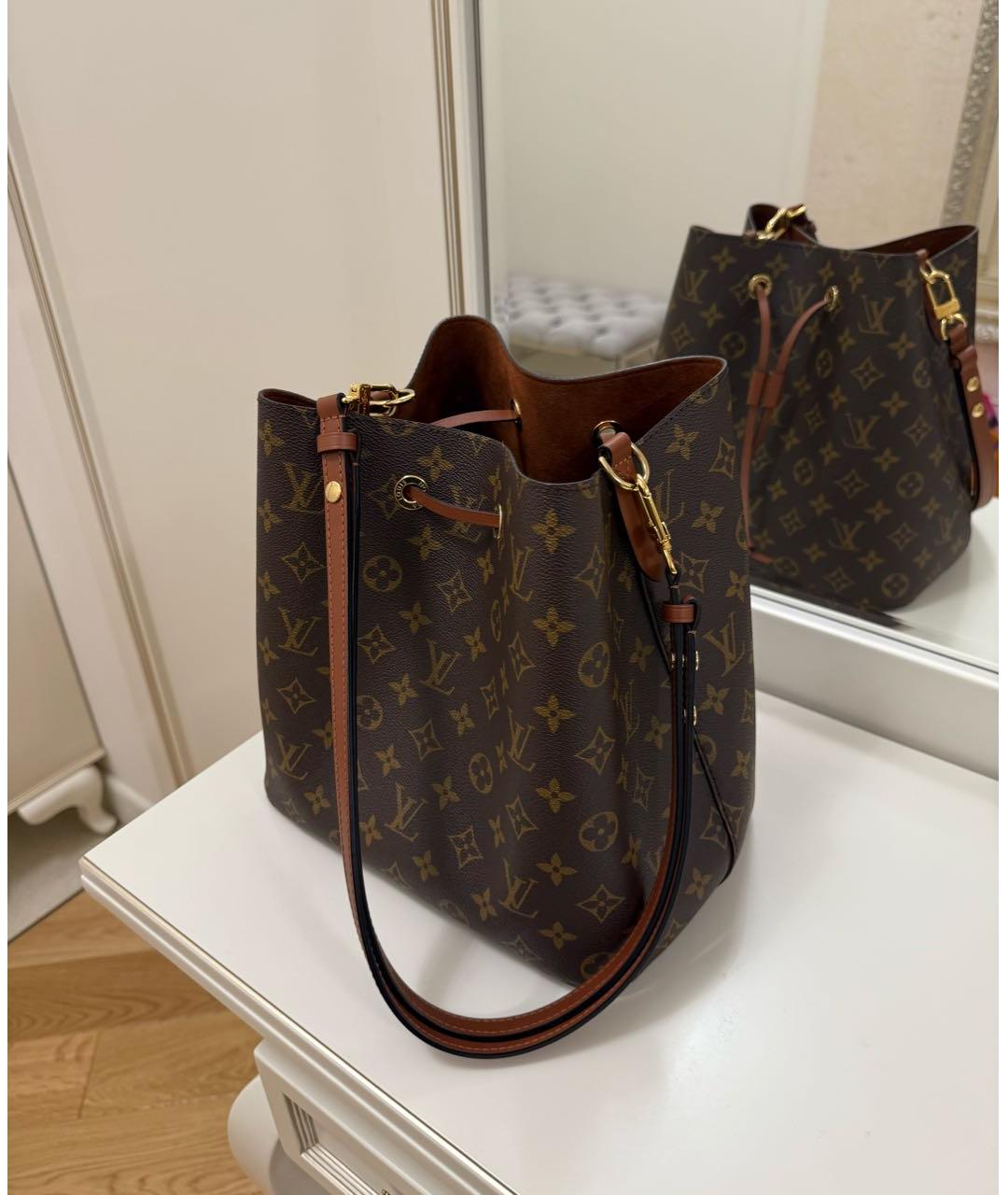 LOUIS VUITTON Коричневая сумка через плечо, фото 4