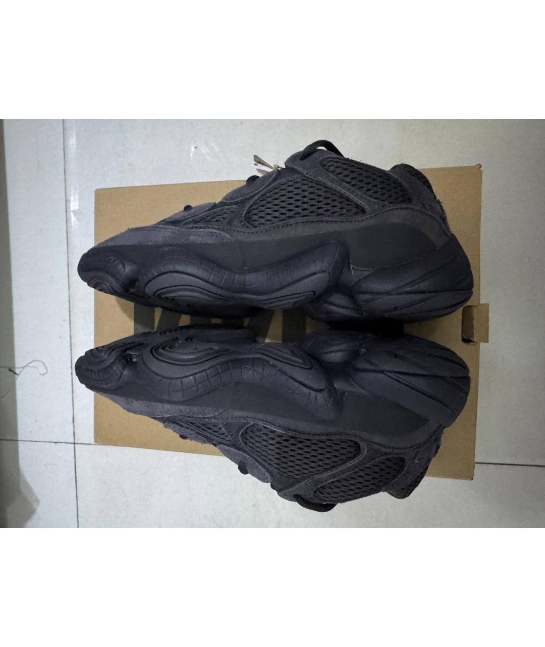 ADIDAS YEEZY Черные текстильные кеды, фото 3