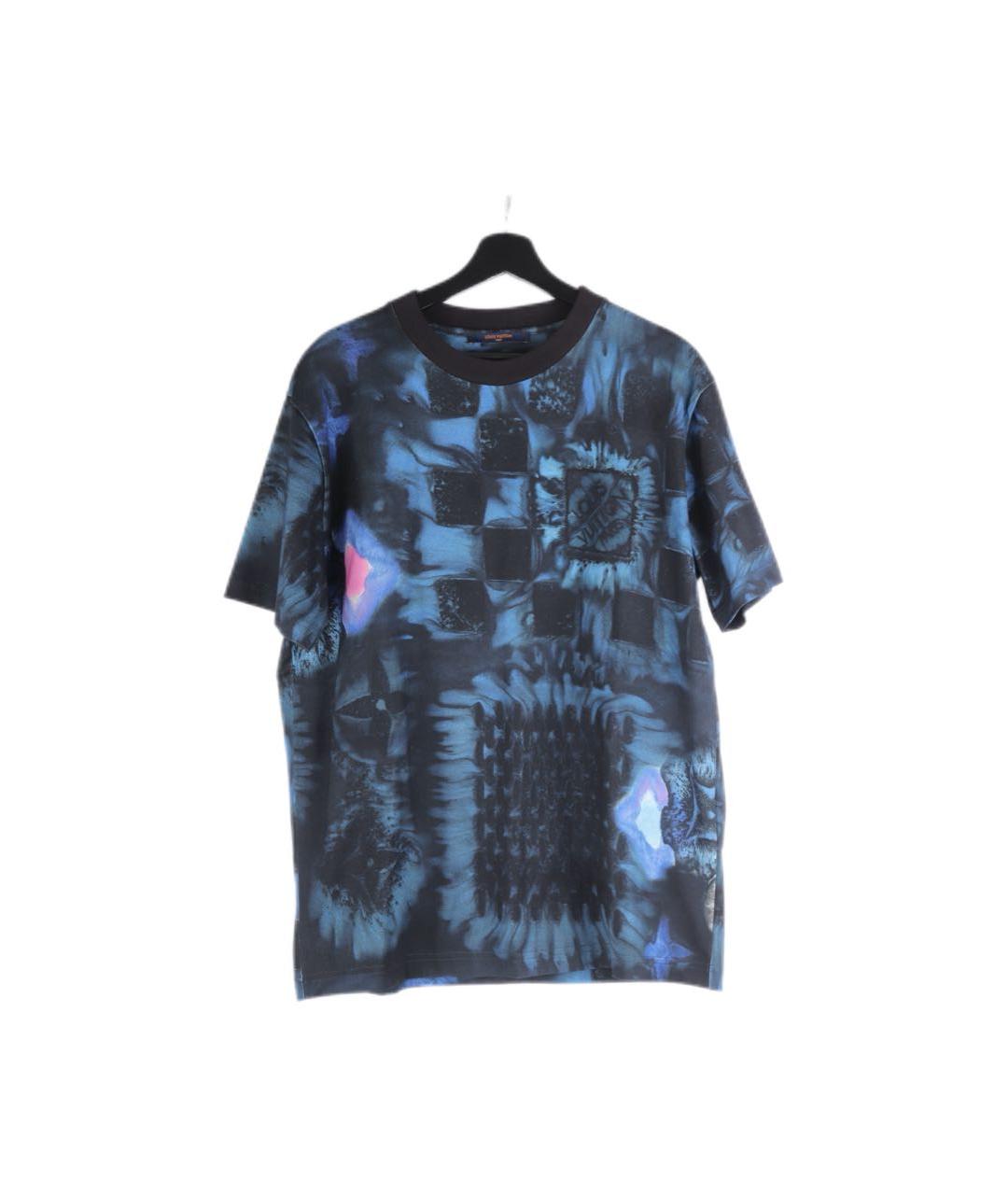 LOUIS VUITTON Синяя хлопковая футболка, фото 2