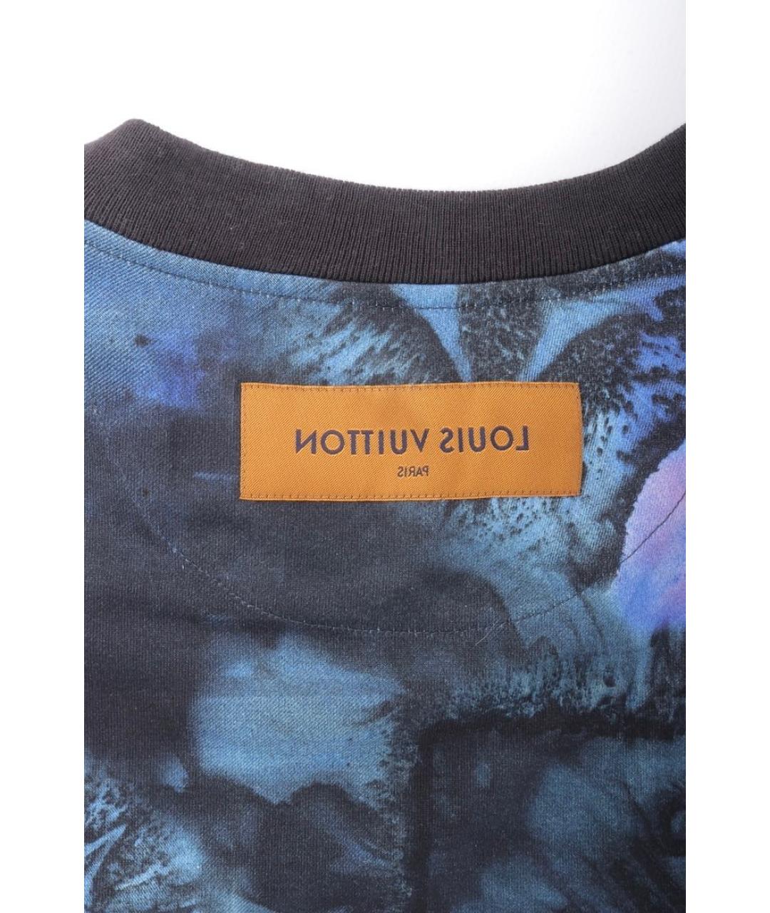 LOUIS VUITTON Синяя хлопковая футболка, фото 5