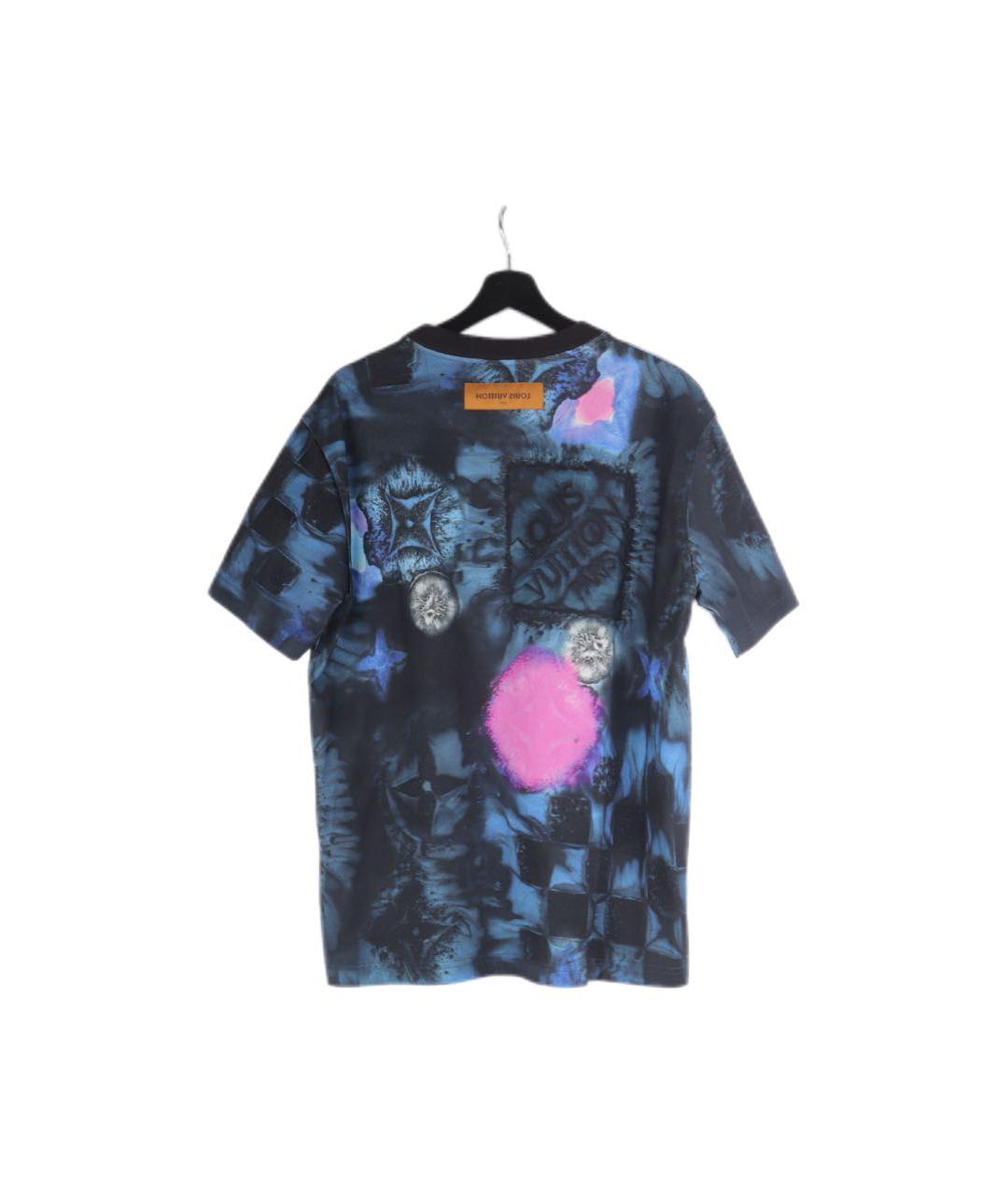 LOUIS VUITTON Синяя хлопковая футболка, фото 3