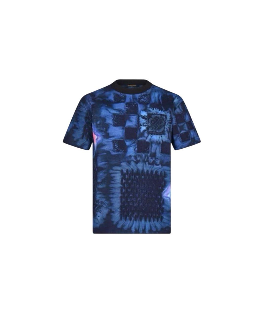 LOUIS VUITTON Синяя хлопковая футболка, фото 9