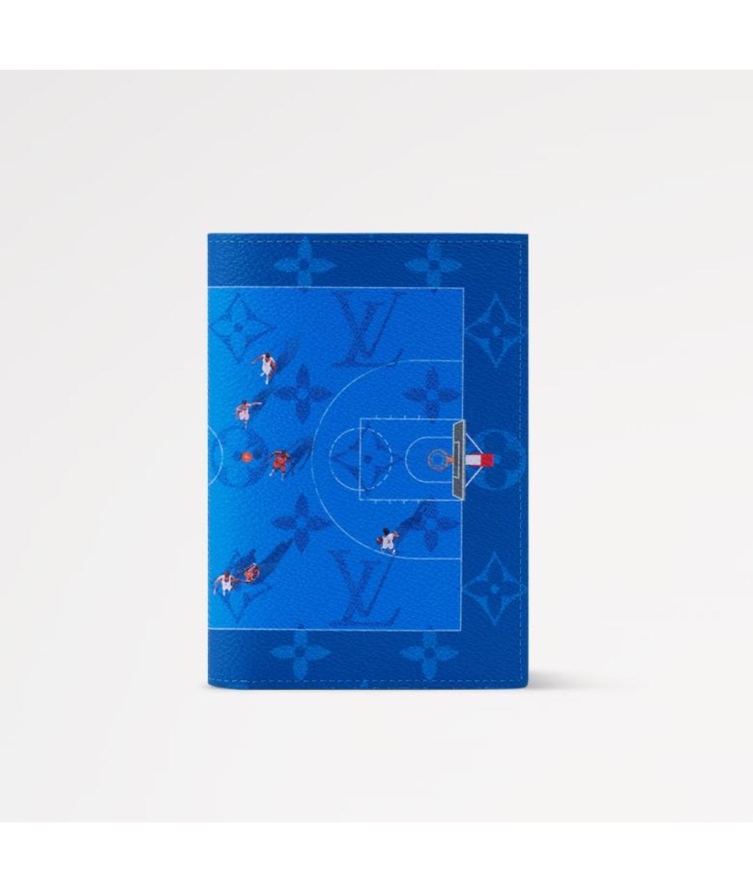 LOUIS VUITTON Синий кожаный кардхолдер, фото 7