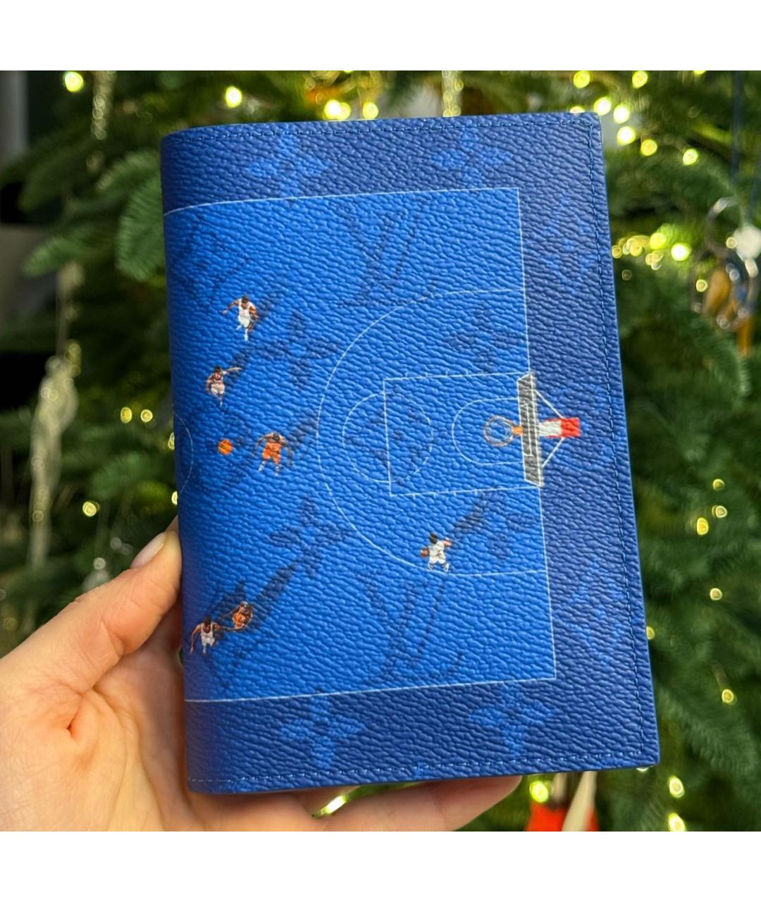 LOUIS VUITTON Синий кожаный кардхолдер, фото 6