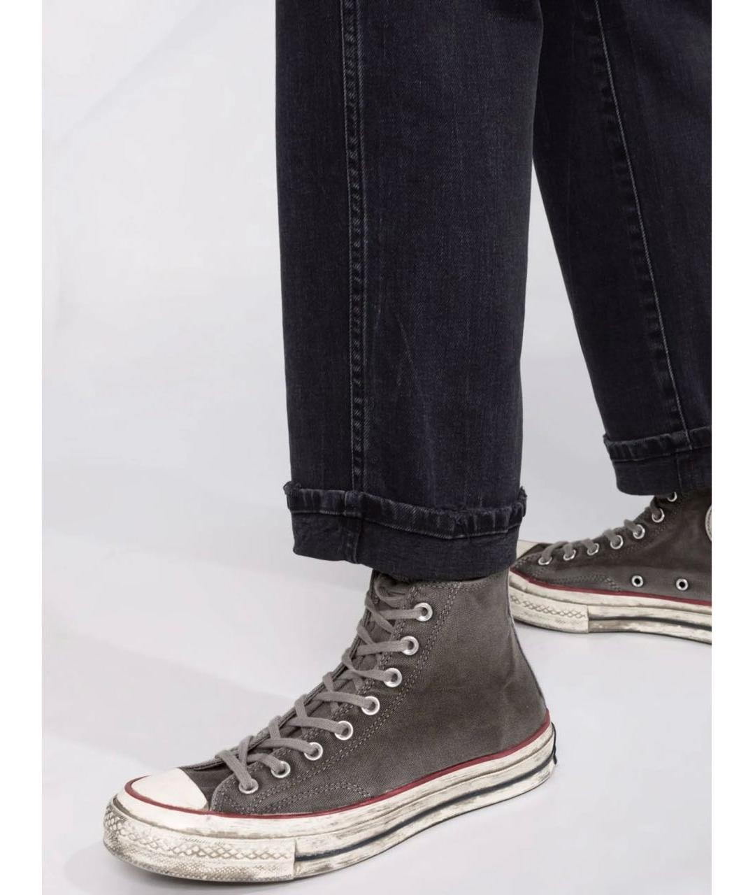 3X1 Черные хлопковые прямые джинсы, фото 7