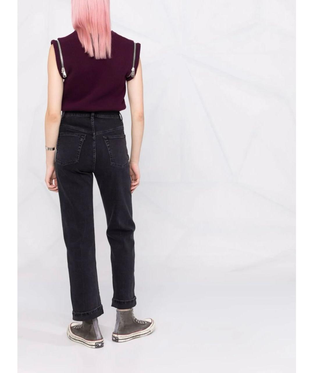 3X1 Черные хлопковые прямые джинсы, фото 6
