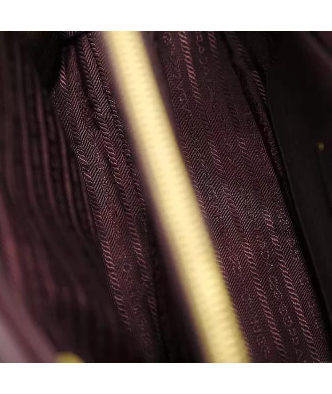 PRADA Фиолетовая кожаная сумка с короткими ручками, фото 8