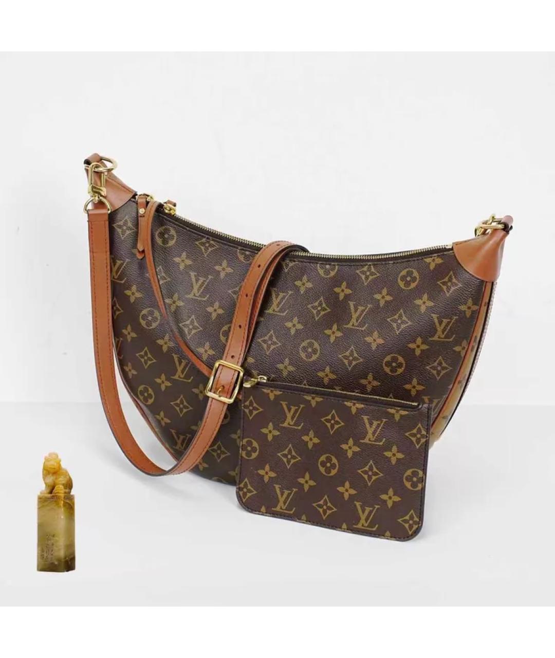 LOUIS VUITTON Коричневая сумка с короткими ручками, фото 9