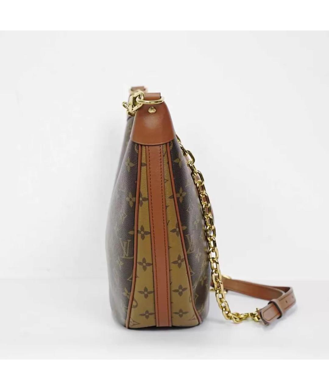 LOUIS VUITTON Коричневая сумка с короткими ручками, фото 3