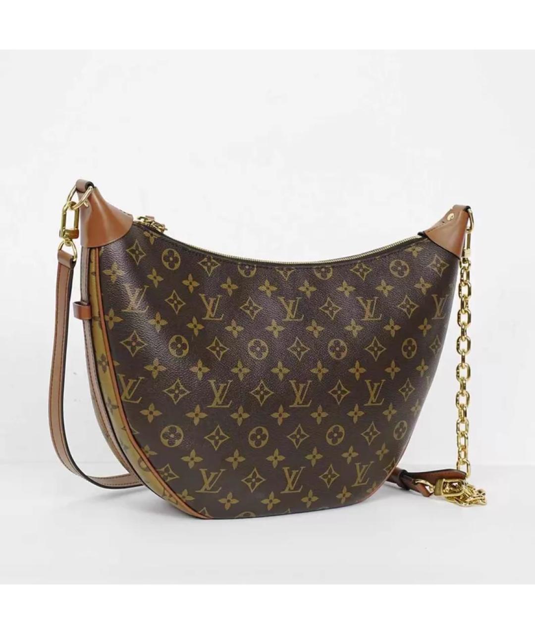 LOUIS VUITTON Коричневая сумка с короткими ручками, фото 4