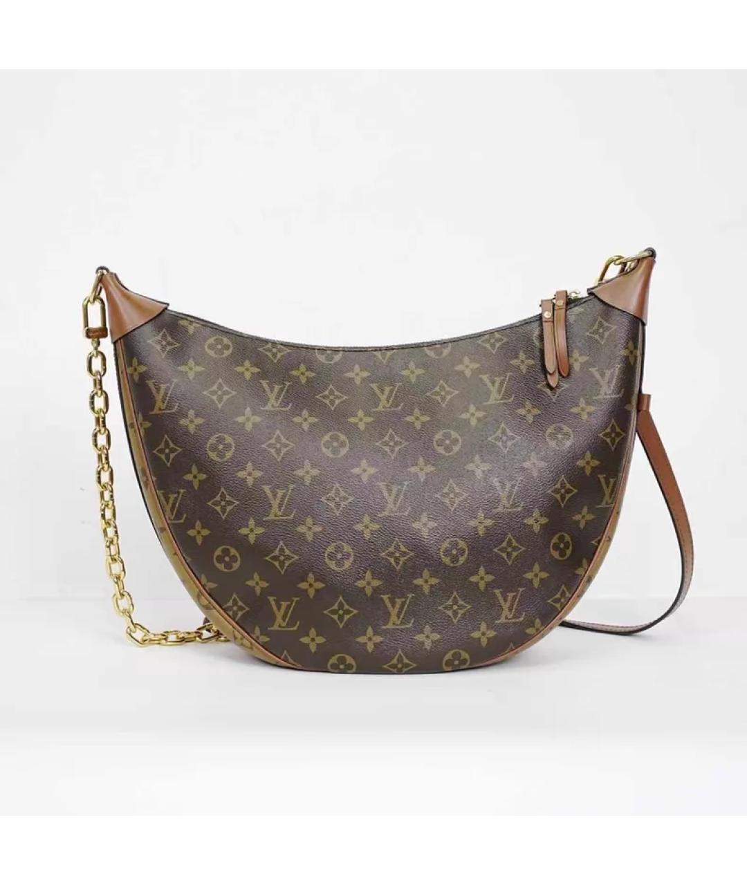 LOUIS VUITTON Коричневая сумка с короткими ручками, фото 5