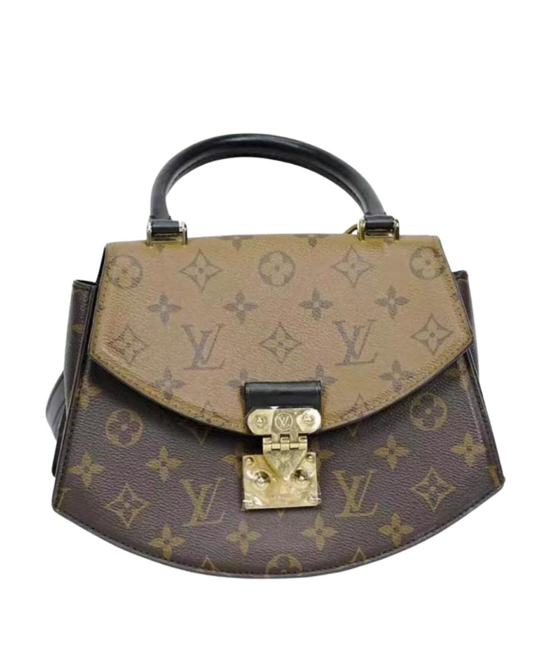 LOUIS VUITTON Коричневая сумка с короткими ручками, фото 1