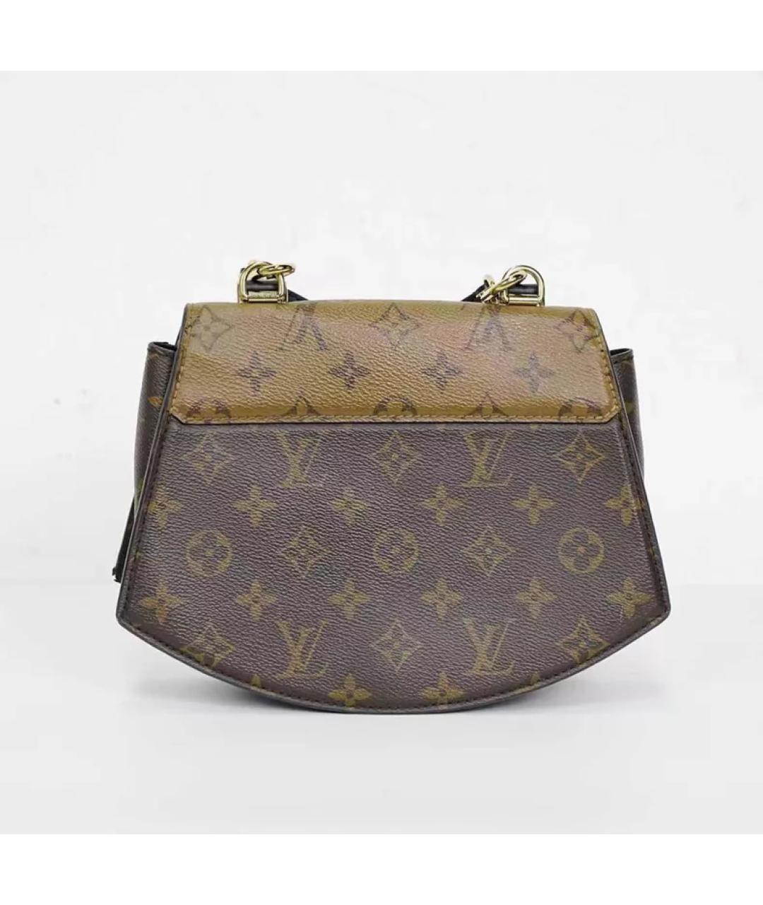 LOUIS VUITTON Коричневая сумка с короткими ручками, фото 5