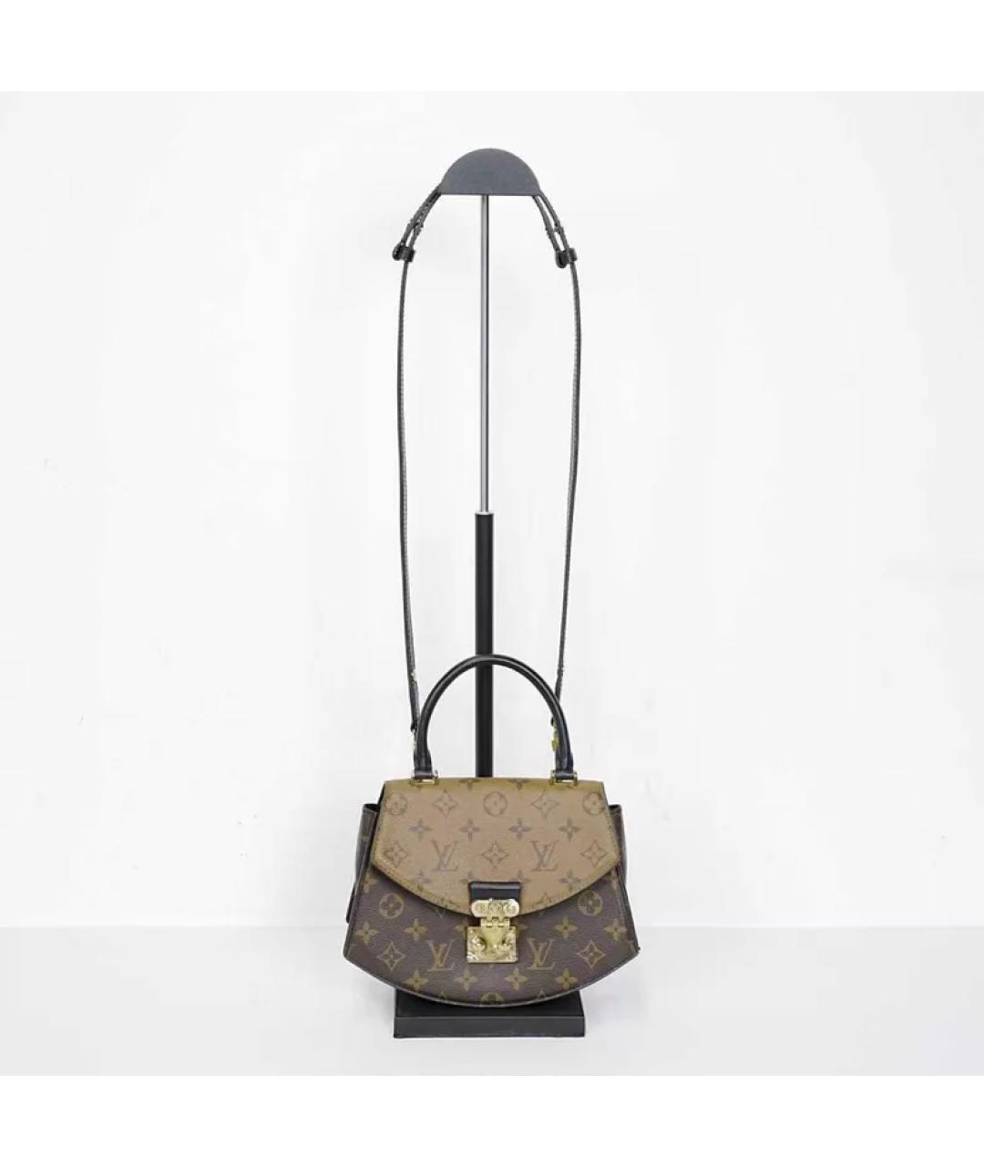 LOUIS VUITTON Коричневая сумка с короткими ручками, фото 3