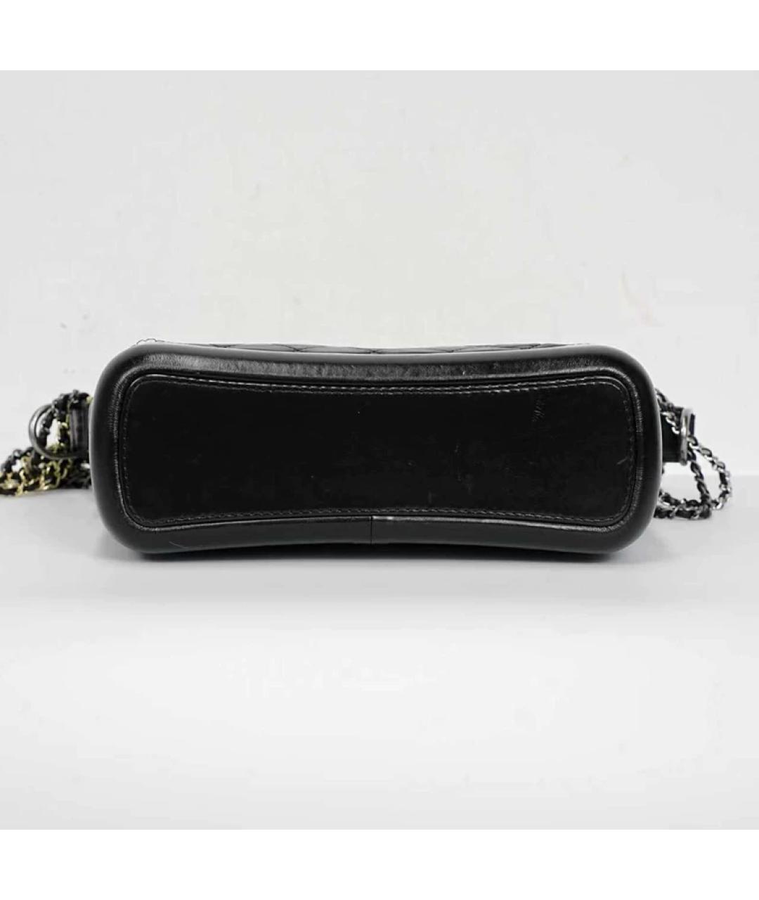 CHANEL Черная кожаная сумка через плечо, фото 7