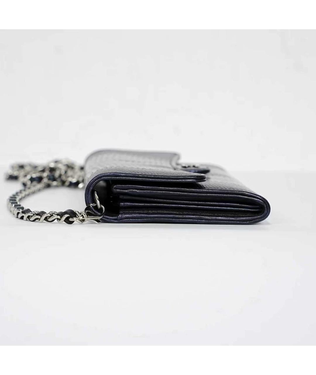 CHANEL Черная сумка с короткими ручками из экзотической кожи, фото 3