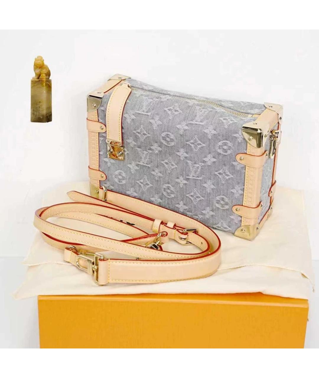 LOUIS VUITTON Серая деним сумка через плечо, фото 9