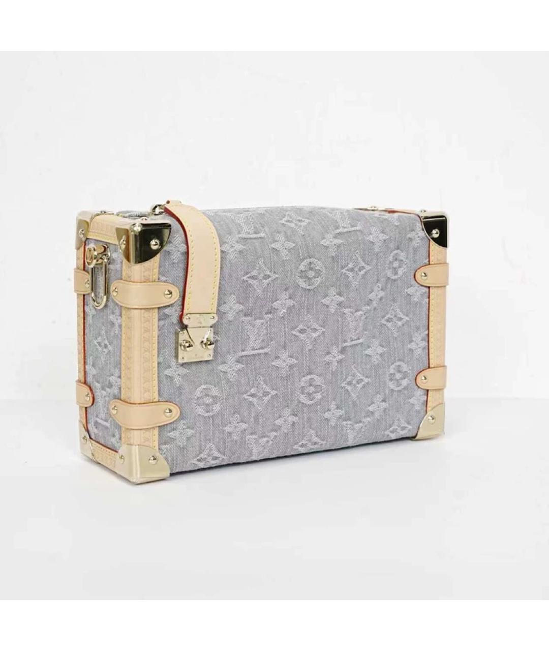 LOUIS VUITTON Серая деним сумка через плечо, фото 2