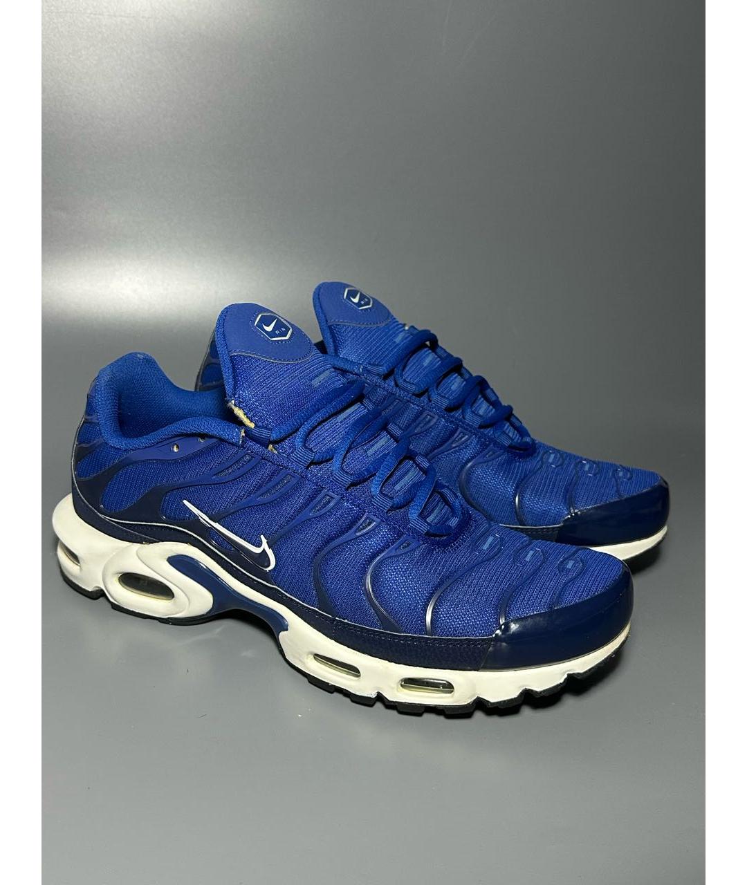 NIKE Синие синтетические низкие кроссовки / кеды, фото 5