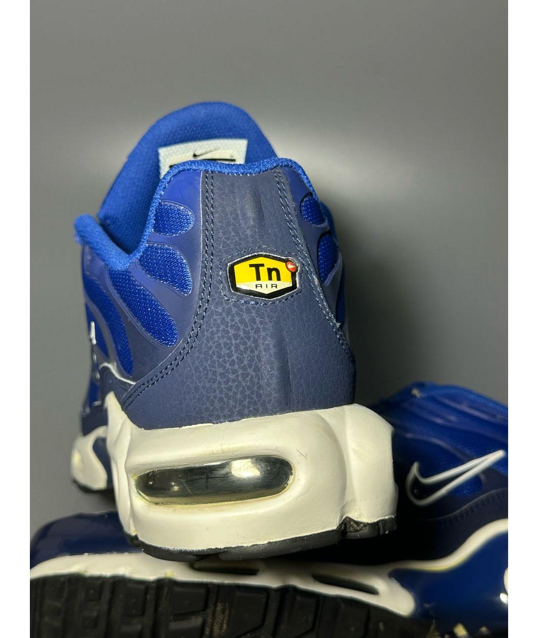 NIKE Синие синтетические низкие кроссовки / кеды, фото 8