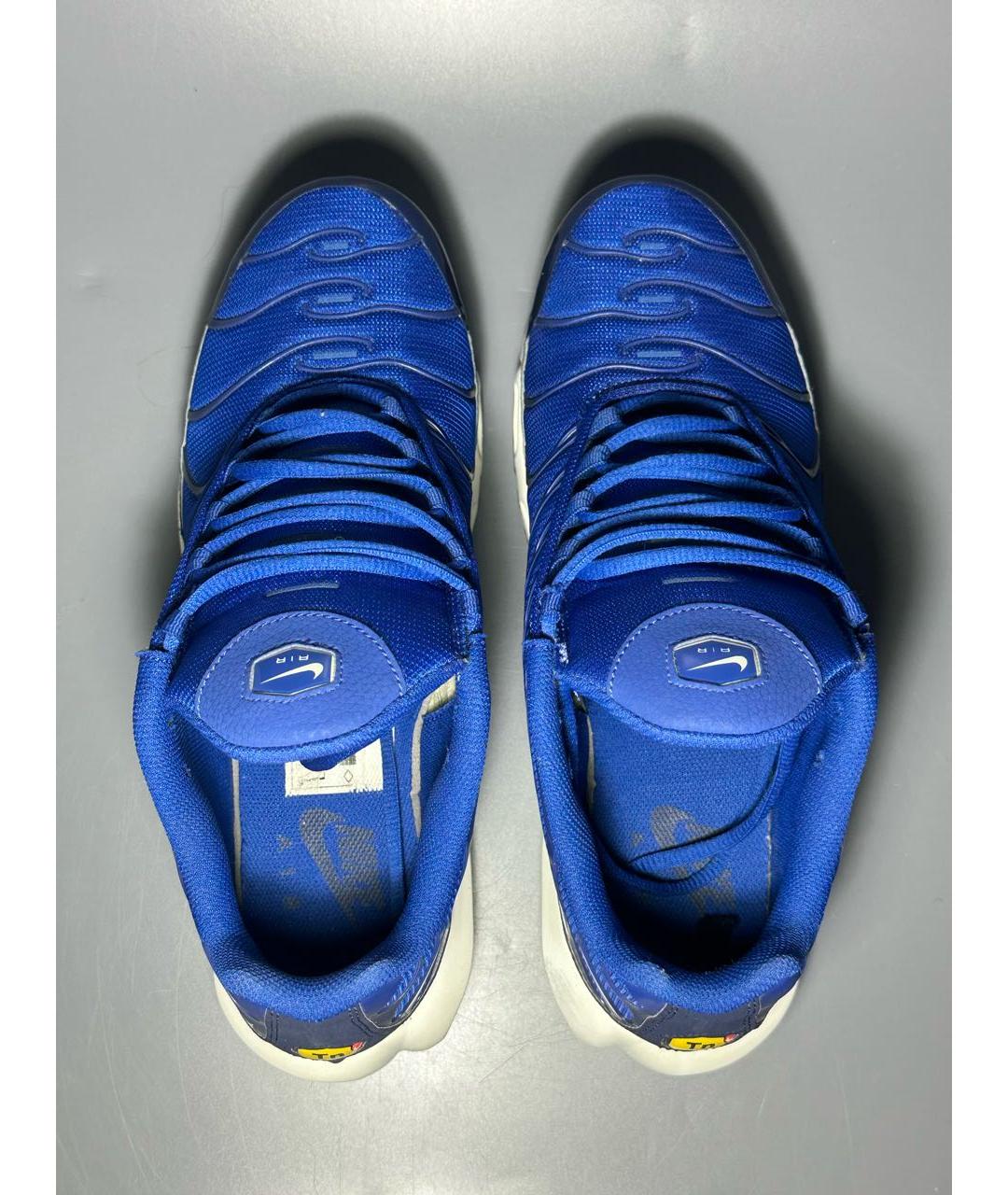 NIKE Синие синтетические низкие кроссовки / кеды, фото 3