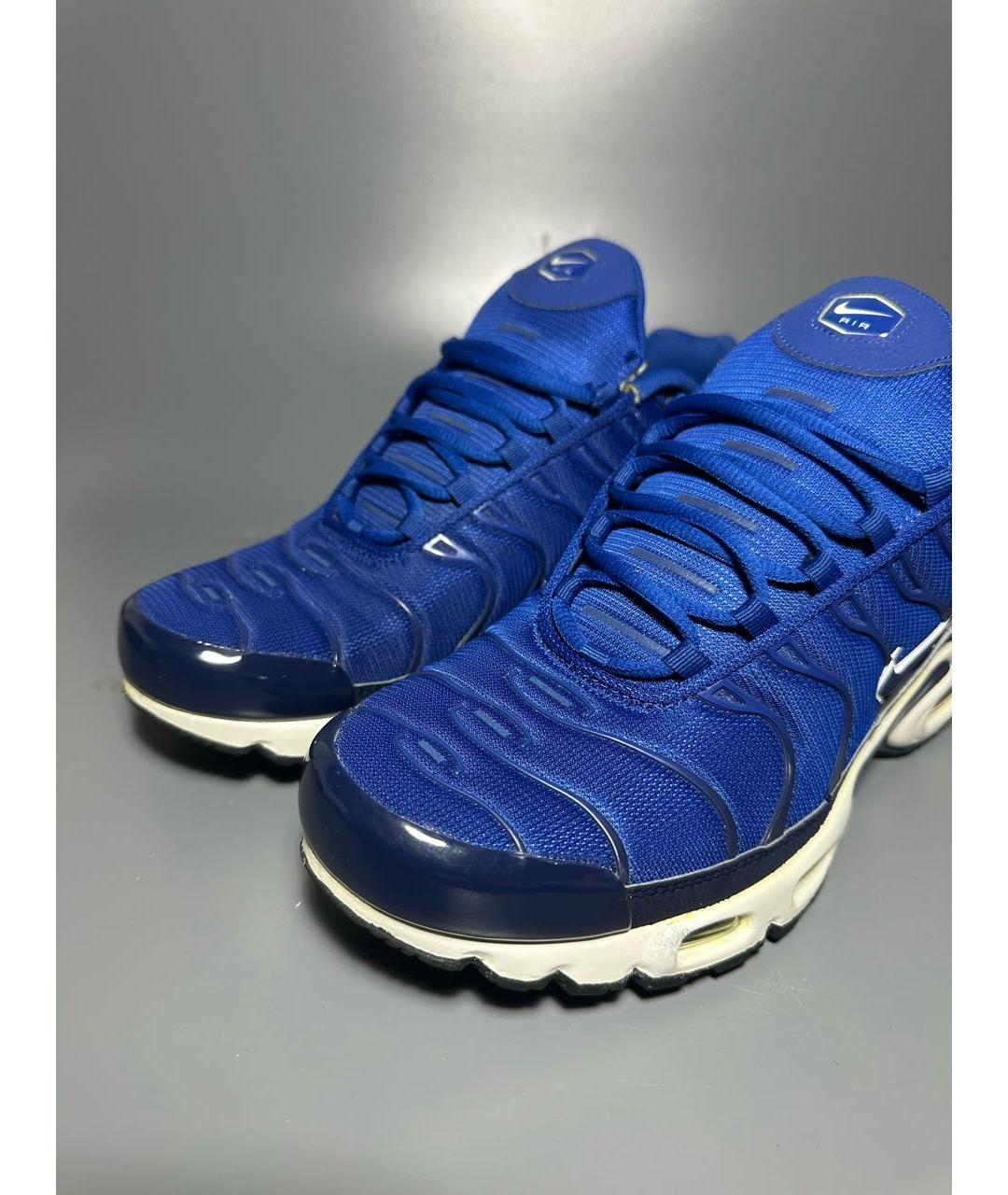 NIKE Синие синтетические низкие кроссовки / кеды, фото 6