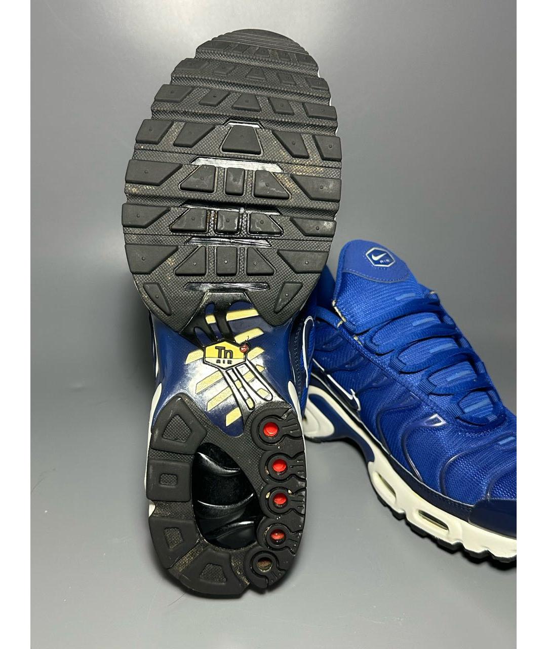 NIKE Синие синтетические низкие кроссовки / кеды, фото 7