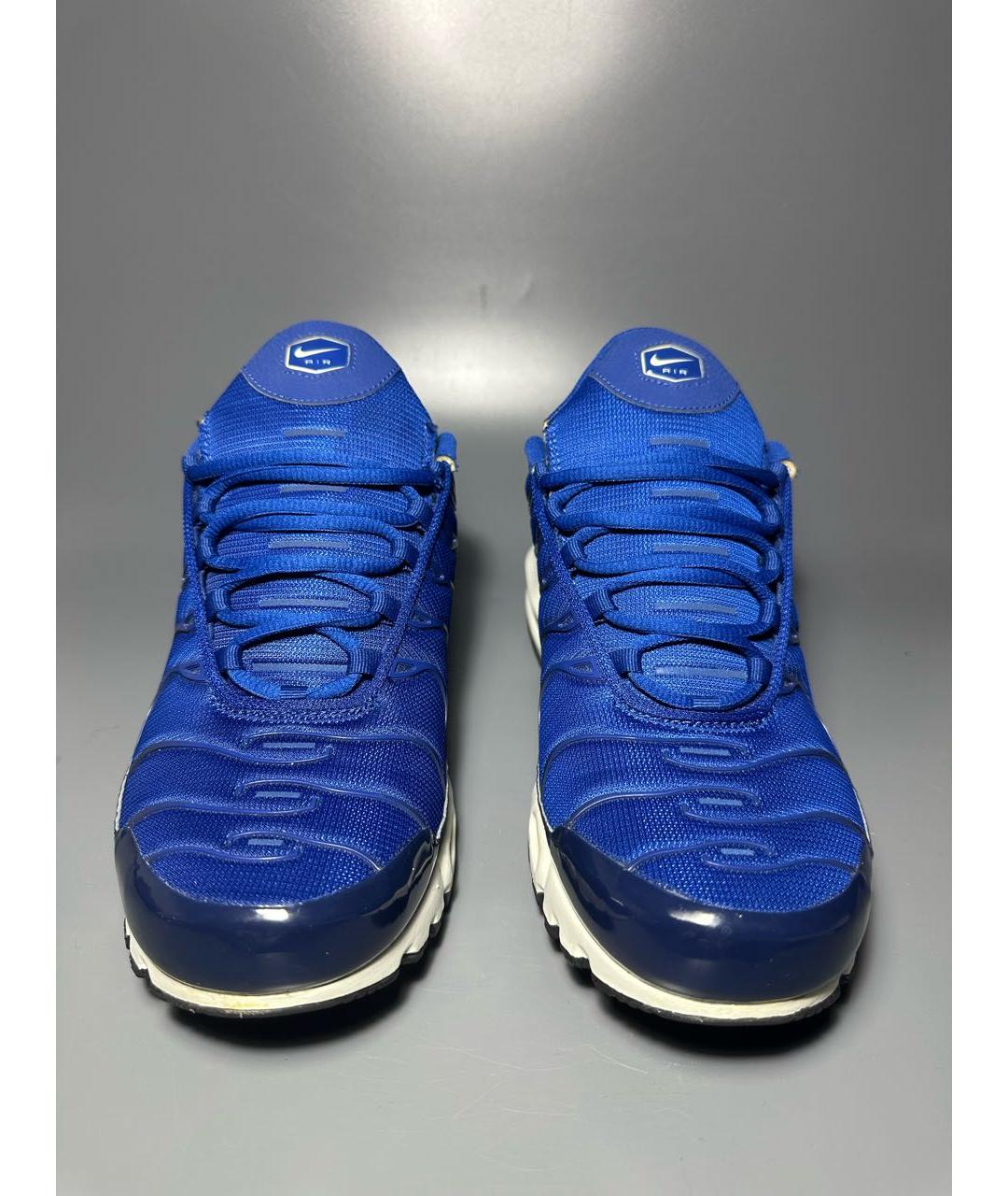 NIKE Синие синтетические низкие кроссовки / кеды, фото 2