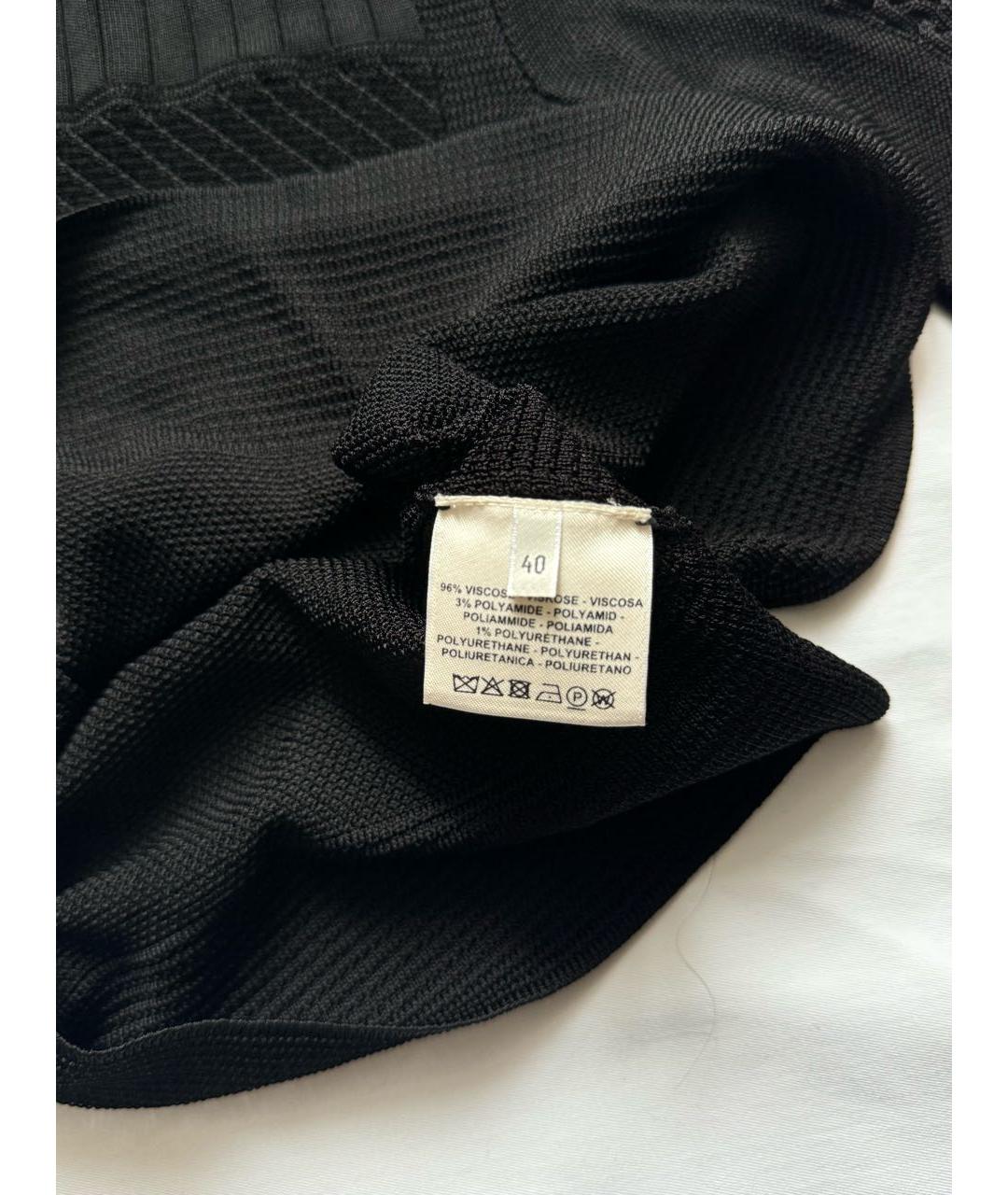 HERMES Черная вискозная водолазка, фото 3