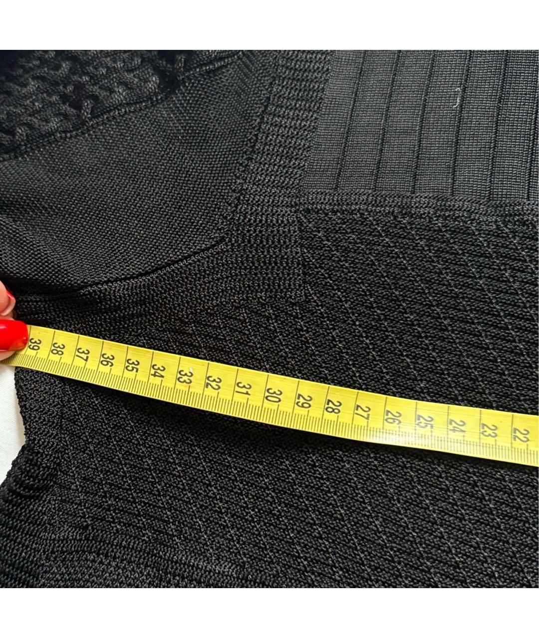 HERMES Черная вискозная водолазка, фото 5