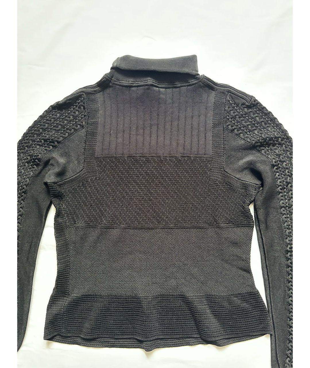 HERMES Черная вискозная водолазка, фото 2