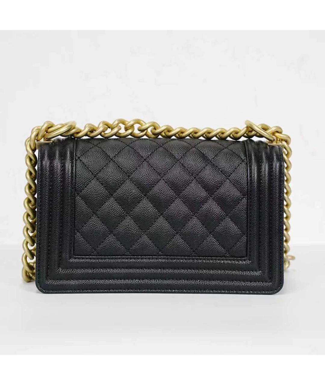 CHANEL Черная кожаная сумка через плечо, фото 4