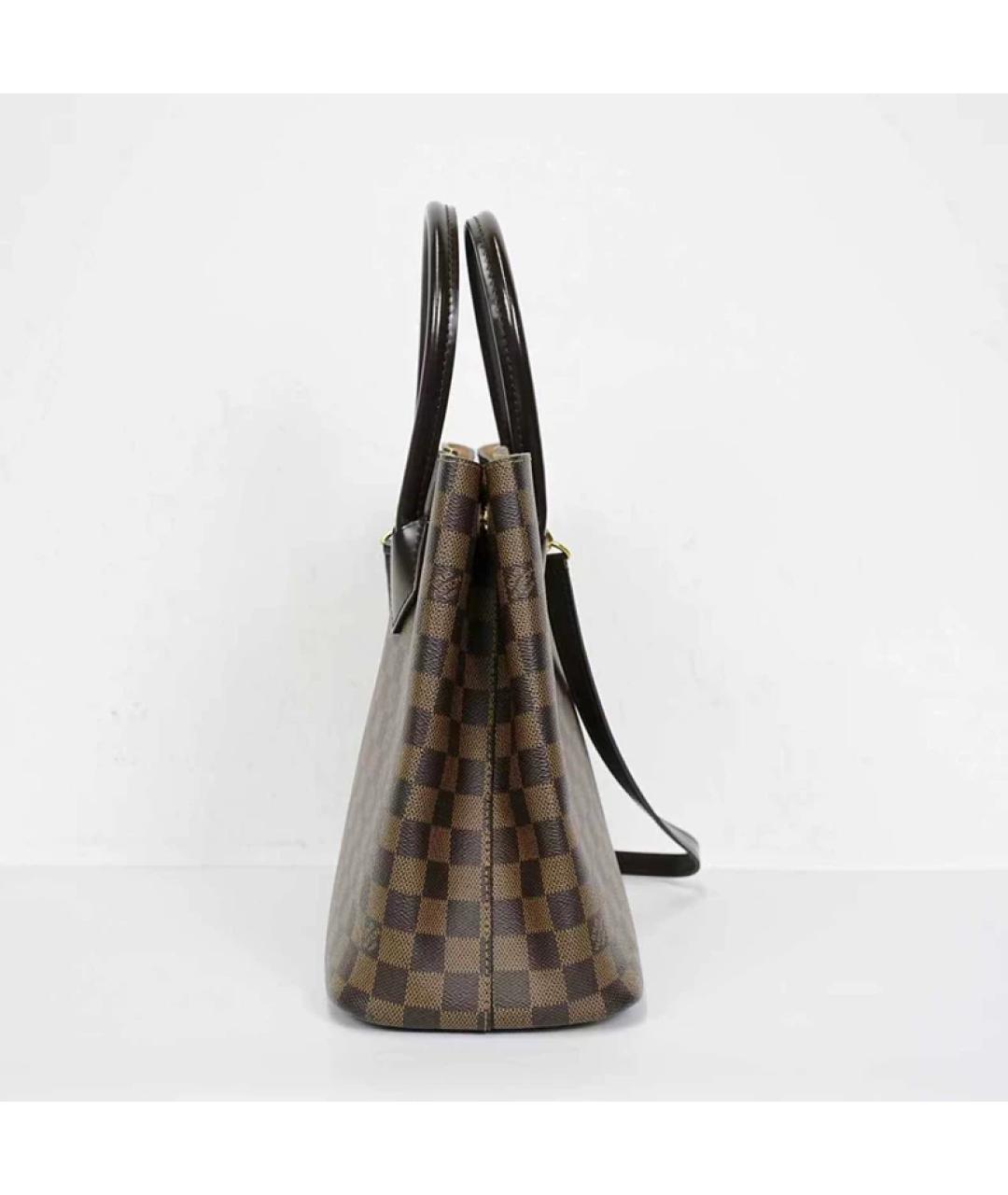 LOUIS VUITTON Коричневая сумка с короткими ручками, фото 4