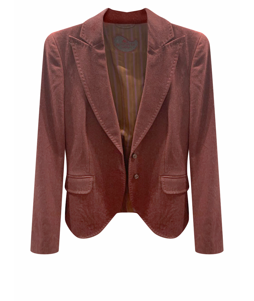 ETRO Бордовый ацетатный жакет/пиджак, фото 1