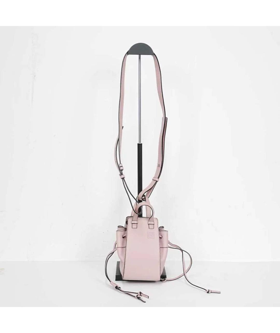 LOEWE Розовая кожаная сумка с короткими ручками, фото 2