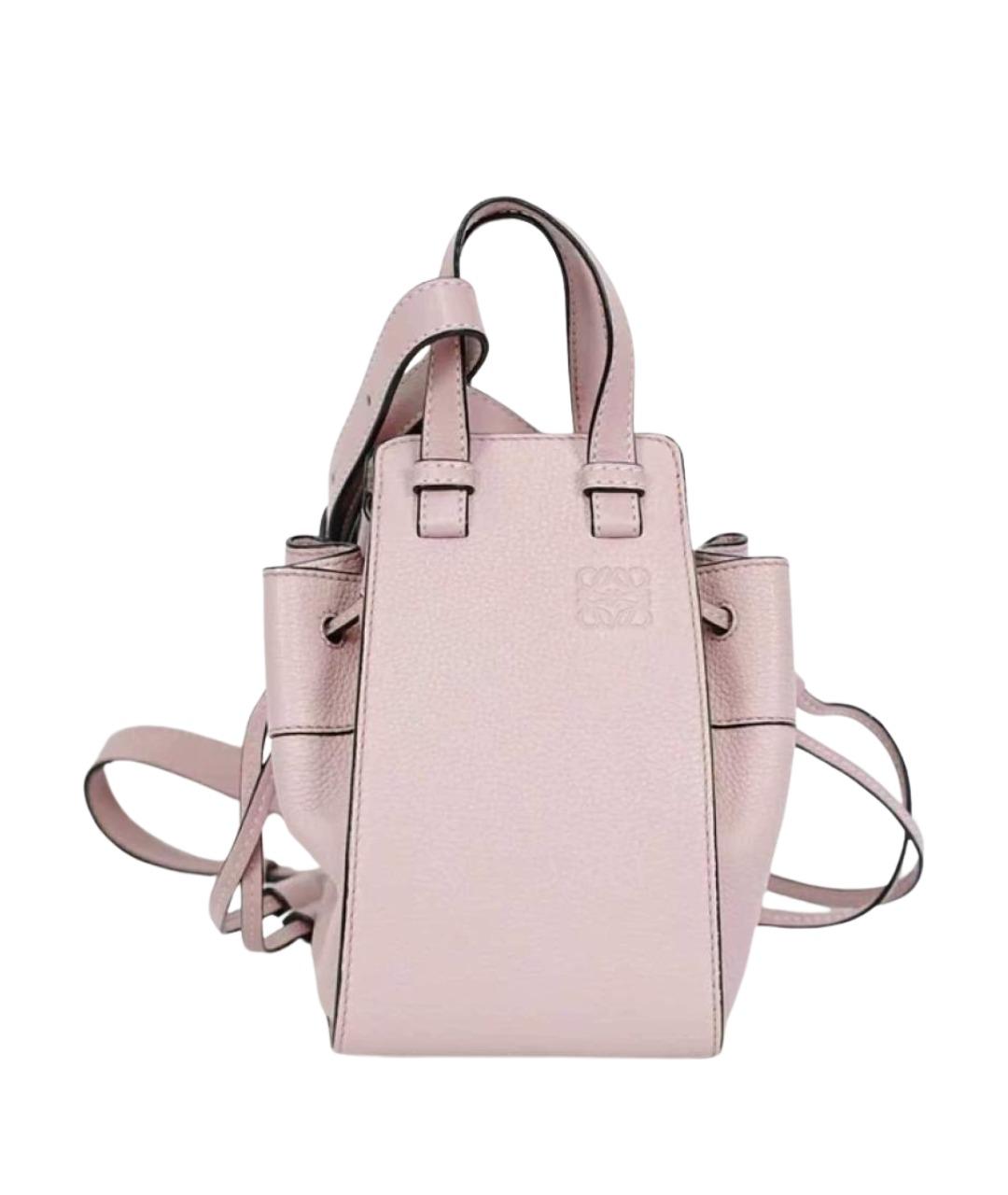 LOEWE Розовая кожаная сумка с короткими ручками, фото 1