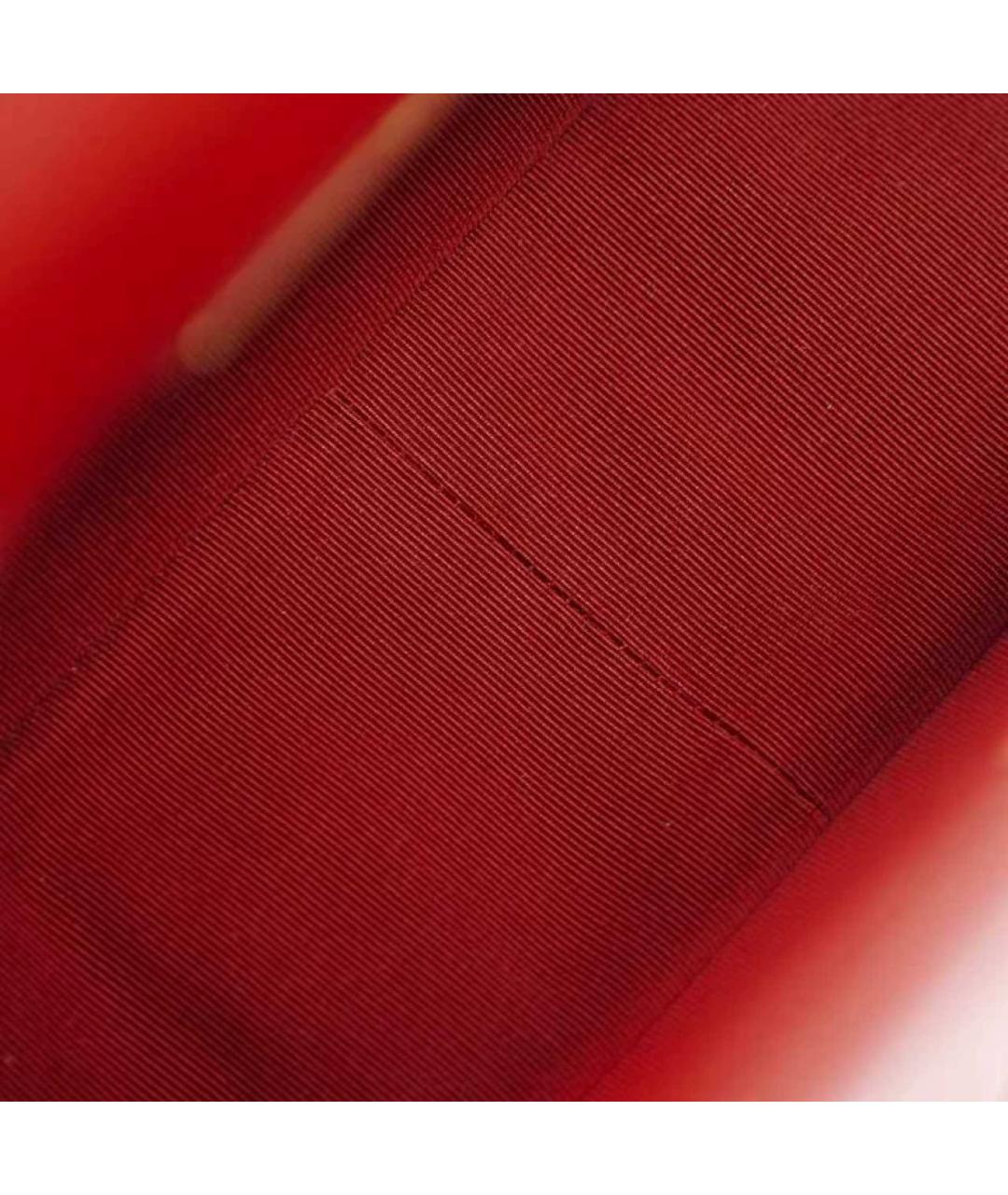 CHANEL Красная кожаная сумка через плечо, фото 8