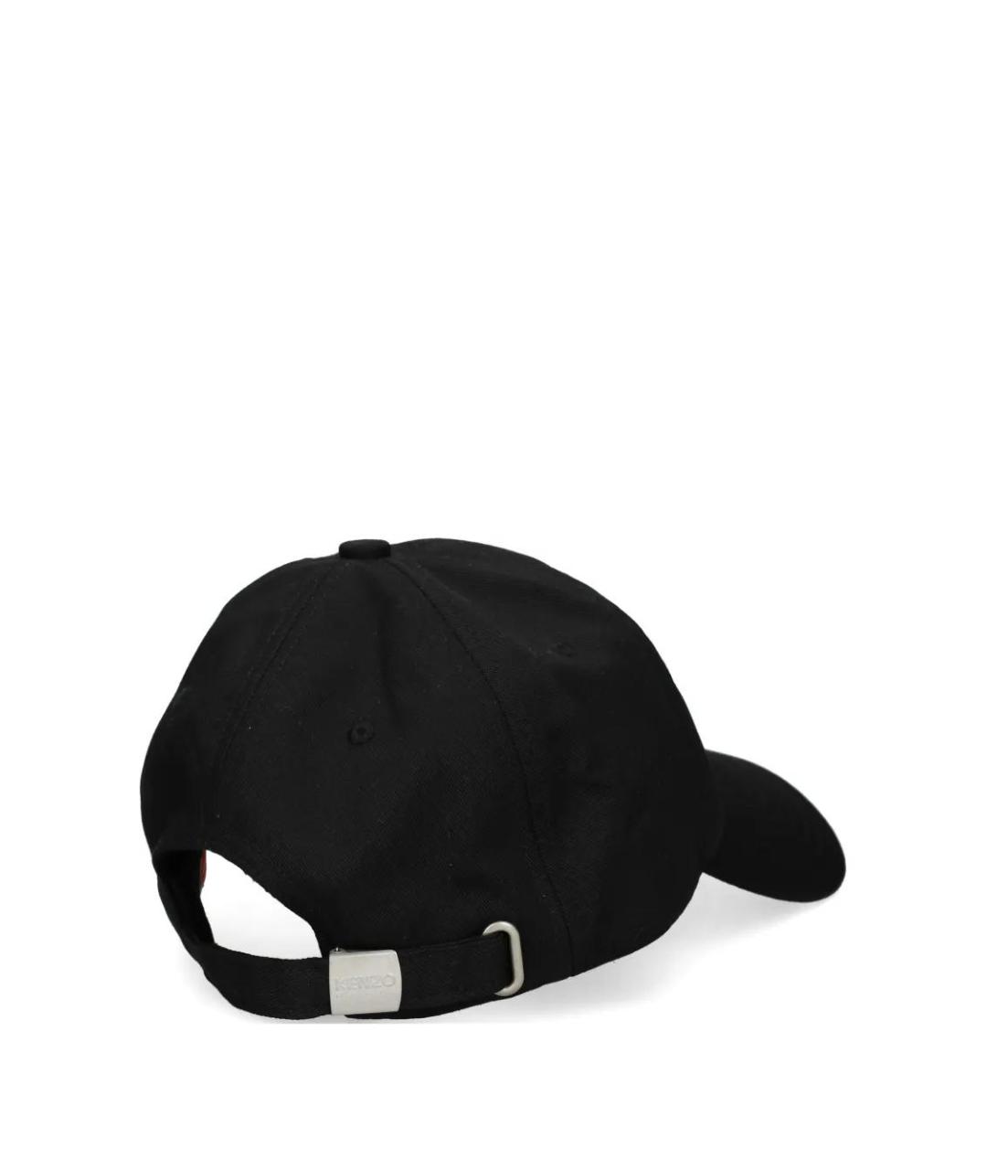 KENZO Черная хлопковая кепка, фото 2