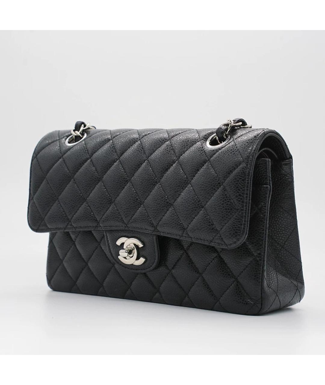 CHANEL Черная кожаная сумка через плечо, фото 4