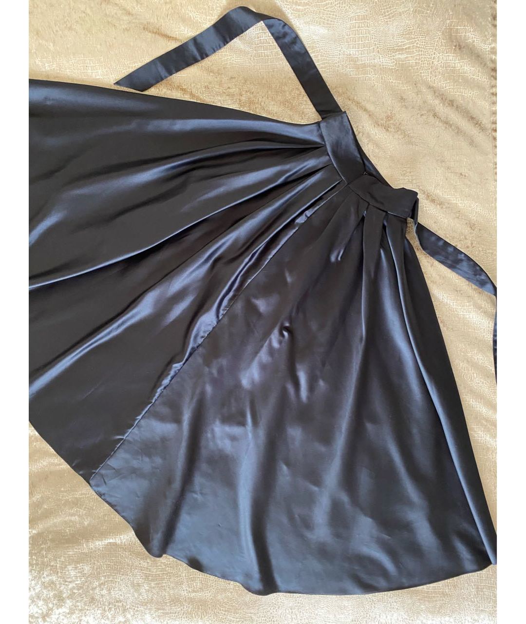 CHRISTIAN DIOR PRE-OWNED Антрацитовая полиэстеровая юбка макси, фото 2