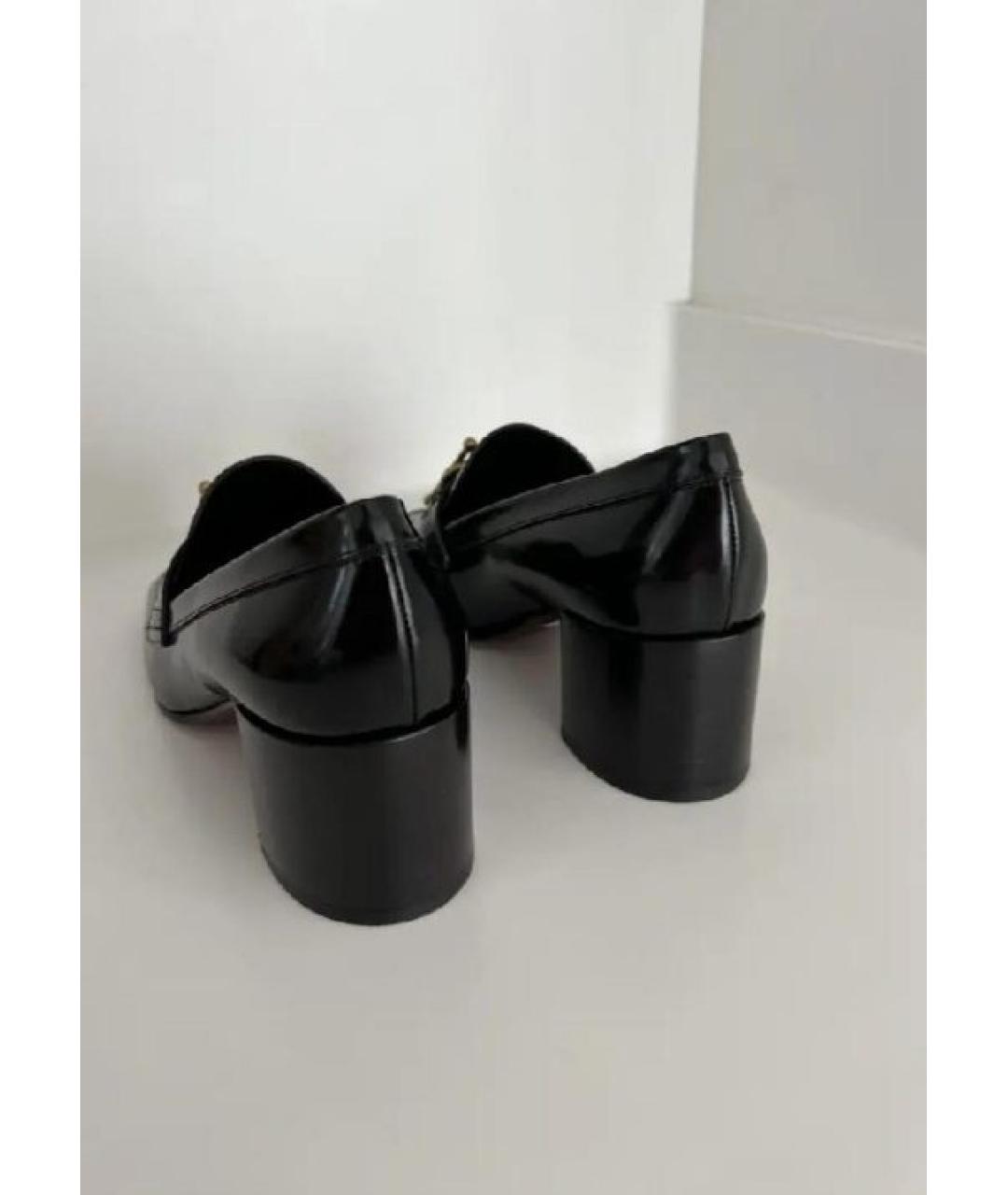 CHRISTIAN DIOR Черные кожаные туфли, фото 8