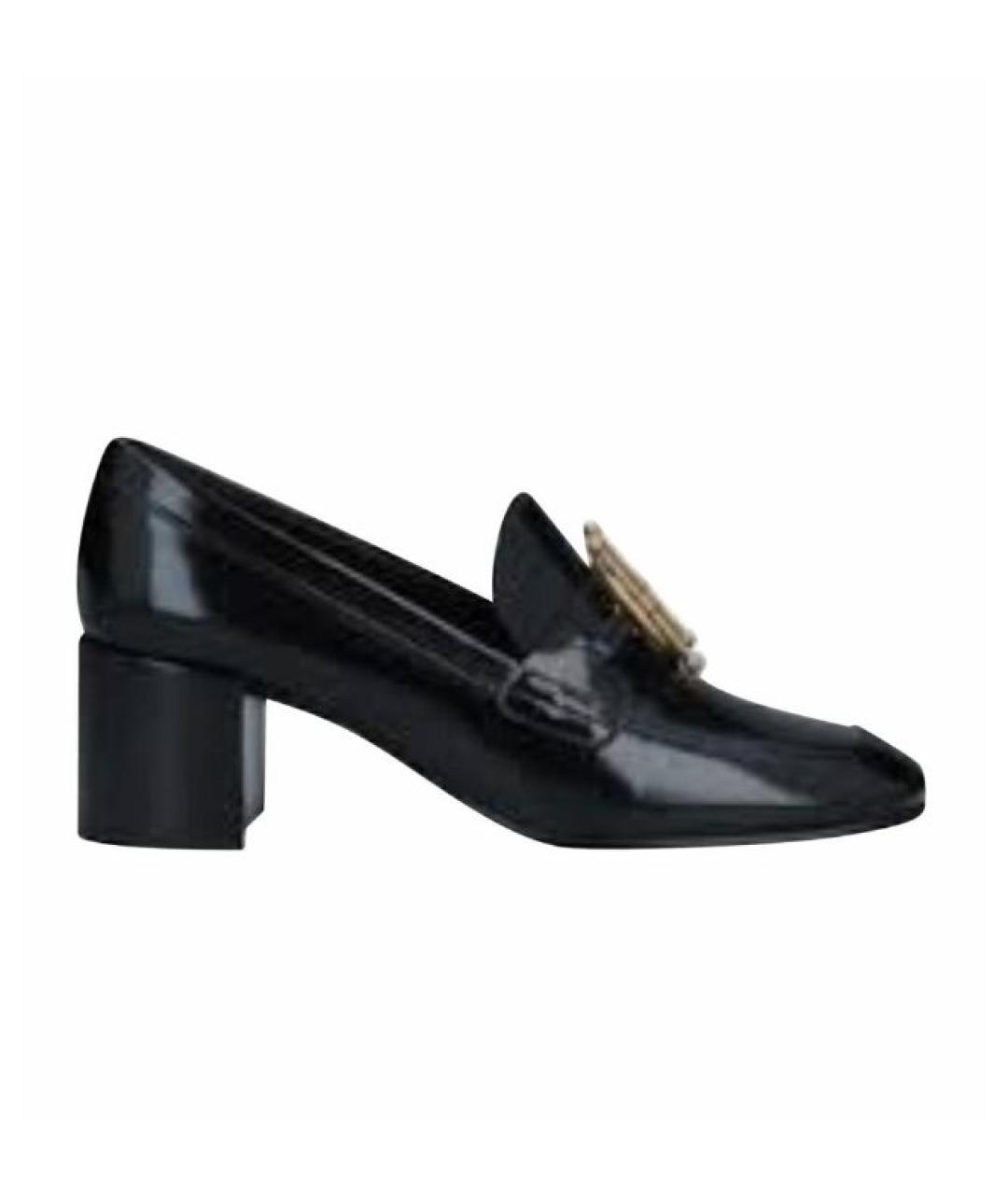 CHRISTIAN DIOR Черные кожаные туфли, фото 1