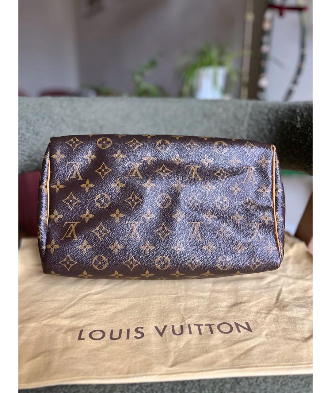 LOUIS VUITTON Коричневая сумка с короткими ручками, фото 6