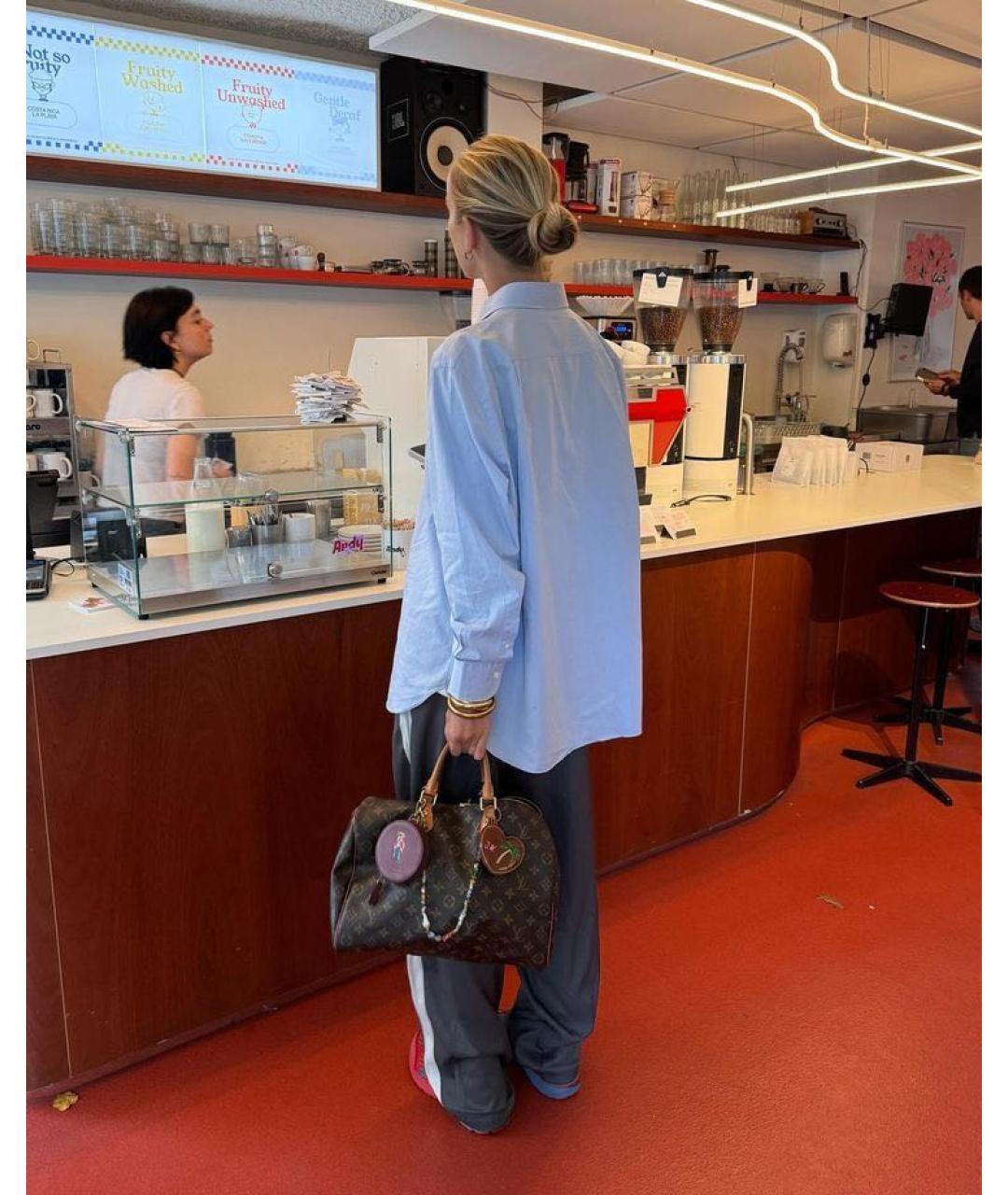 LOUIS VUITTON Коричневая сумка с короткими ручками, фото 8