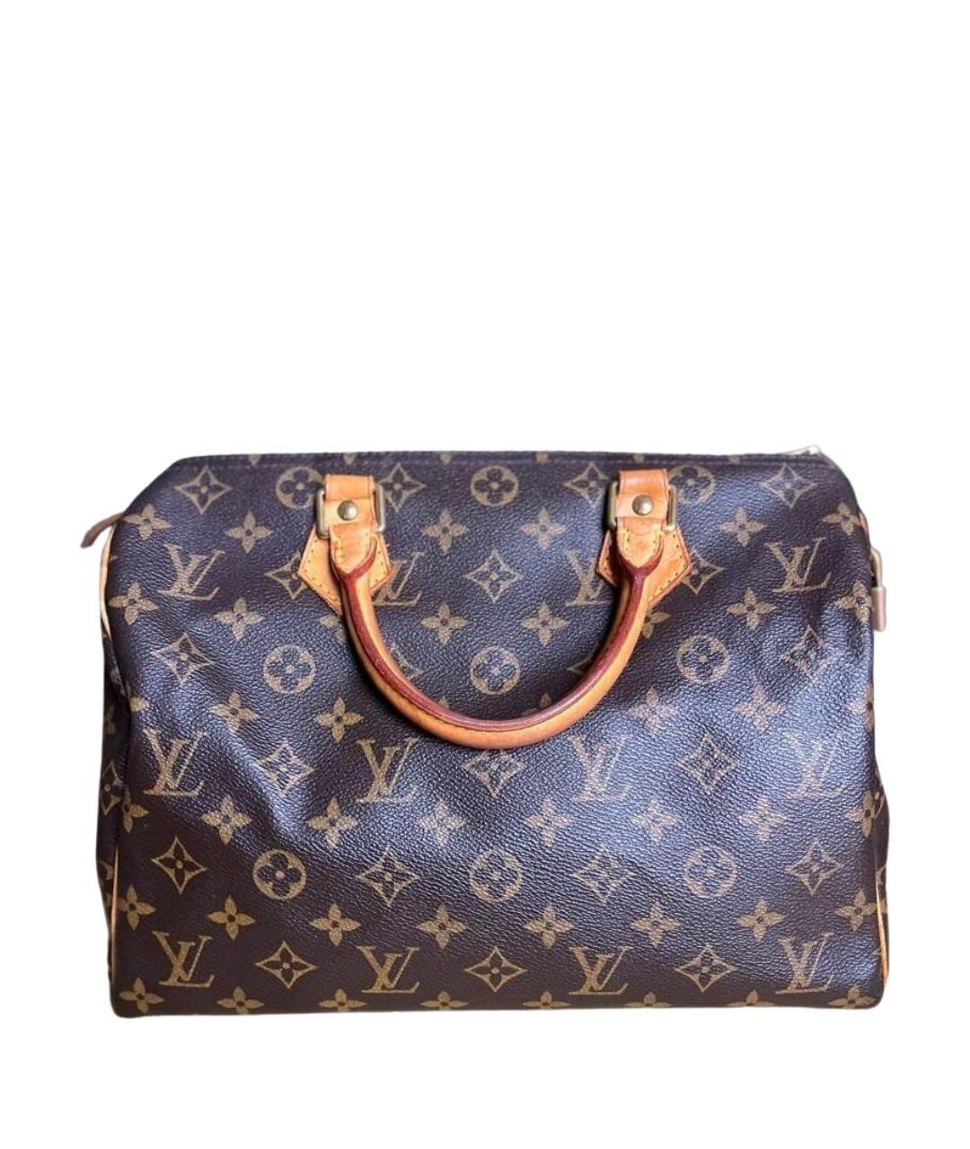 LOUIS VUITTON Коричневая сумка с короткими ручками, фото 1