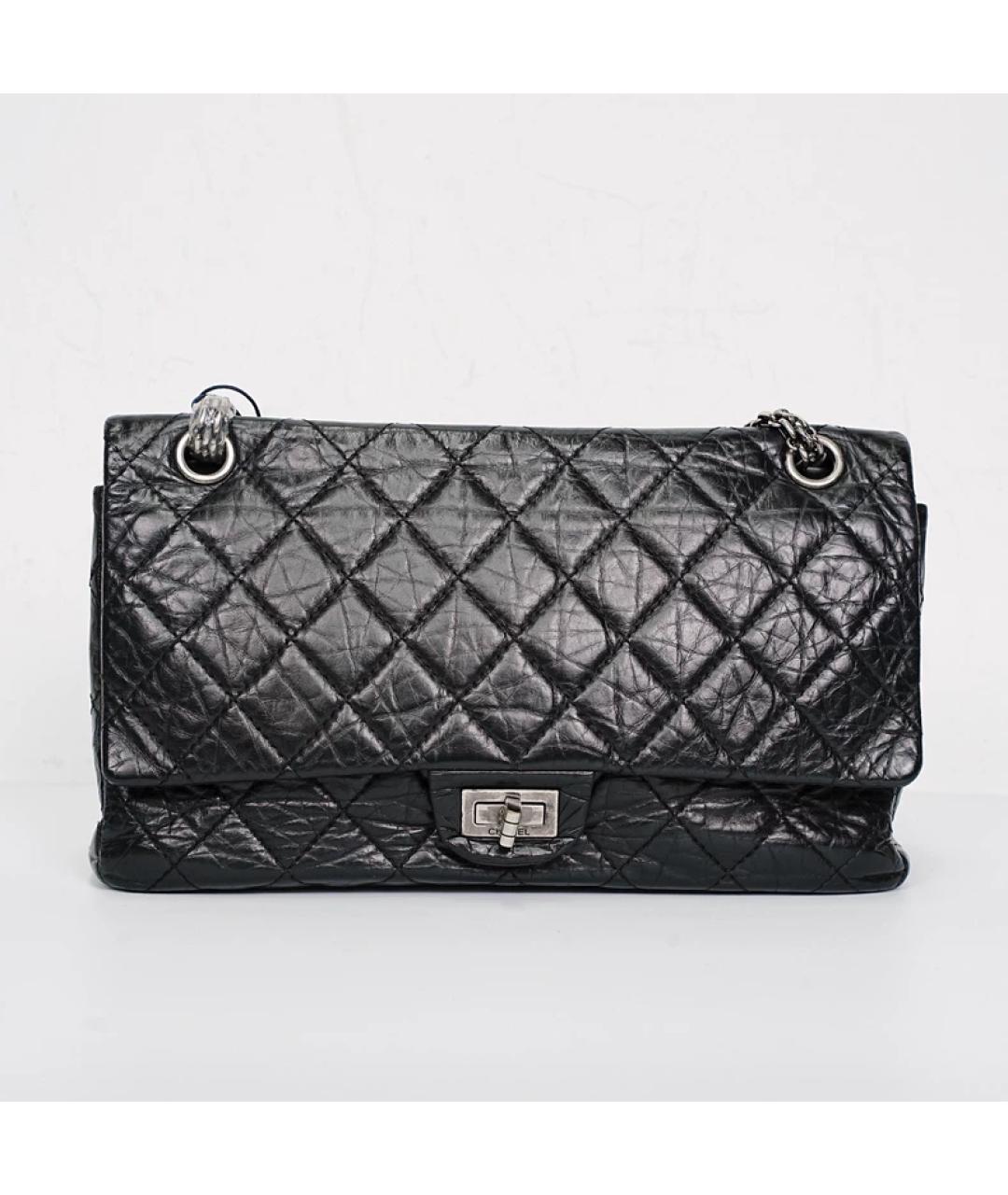 CHANEL Черная кожаная сумка с короткими ручками, фото 10