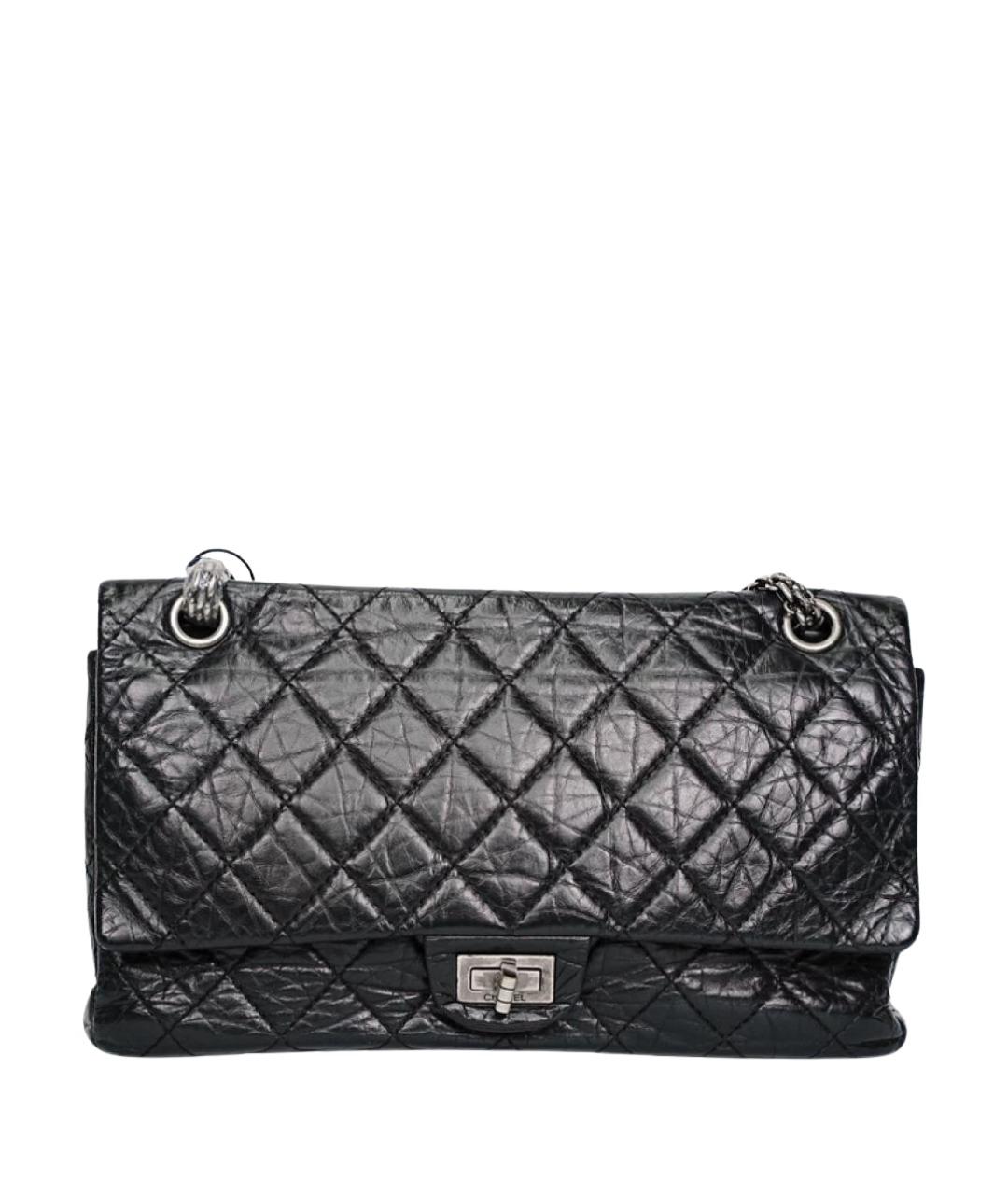 CHANEL Черная кожаная сумка с короткими ручками, фото 1