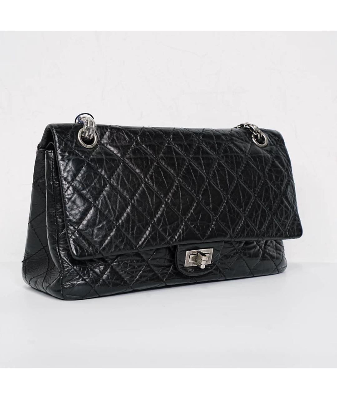 CHANEL Черная кожаная сумка с короткими ручками, фото 2
